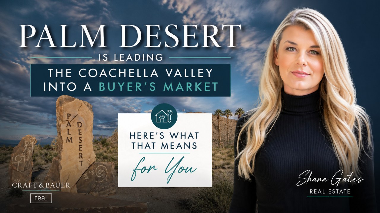 Palm Desert Is Leading the Coachella Valley Into a Buyer's Market — Here's What That Means for You